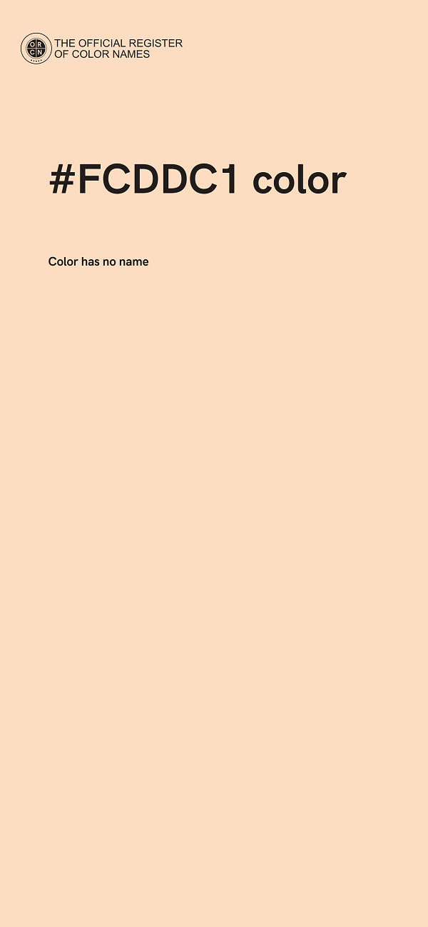 #FCDDC1 color image