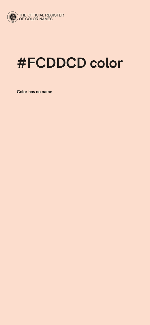 #FCDDCD color image