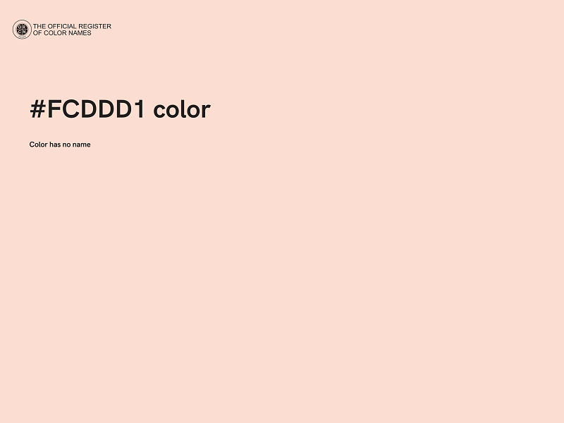 #FCDDD1 color image