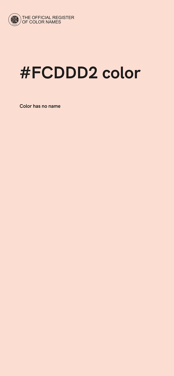 #FCDDD2 color image