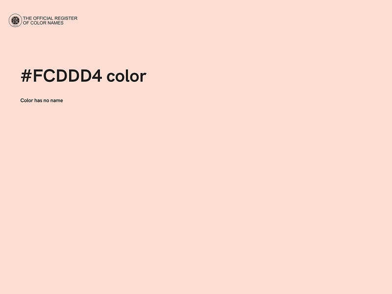 #FCDDD4 color image
