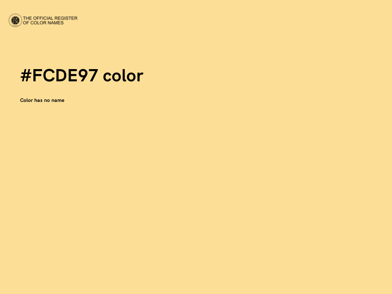 #FCDE97 color image