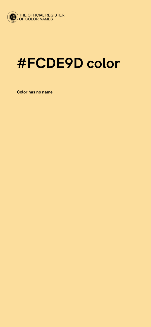 #FCDE9D color image