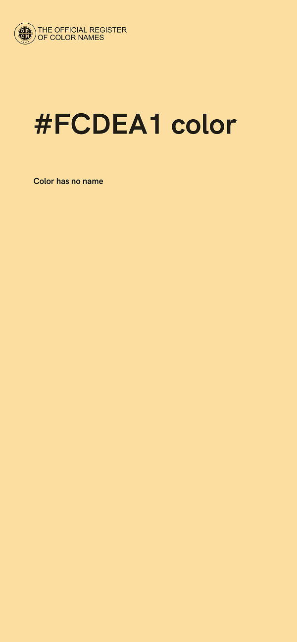 #FCDEA1 color image