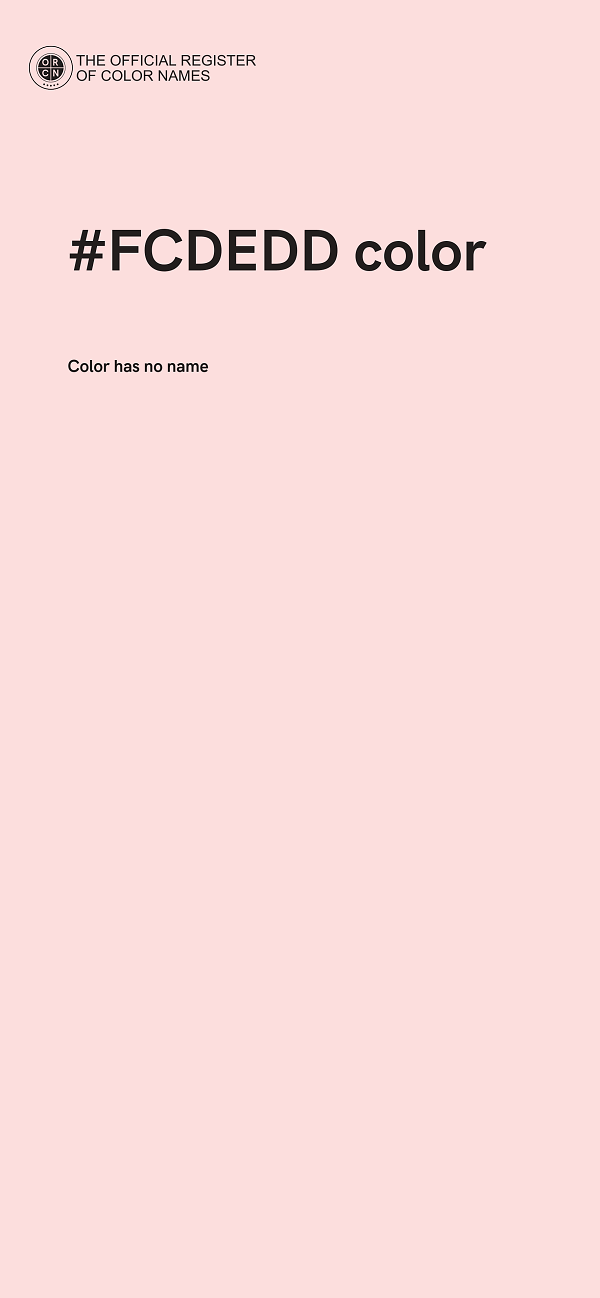 #FCDEDD color image