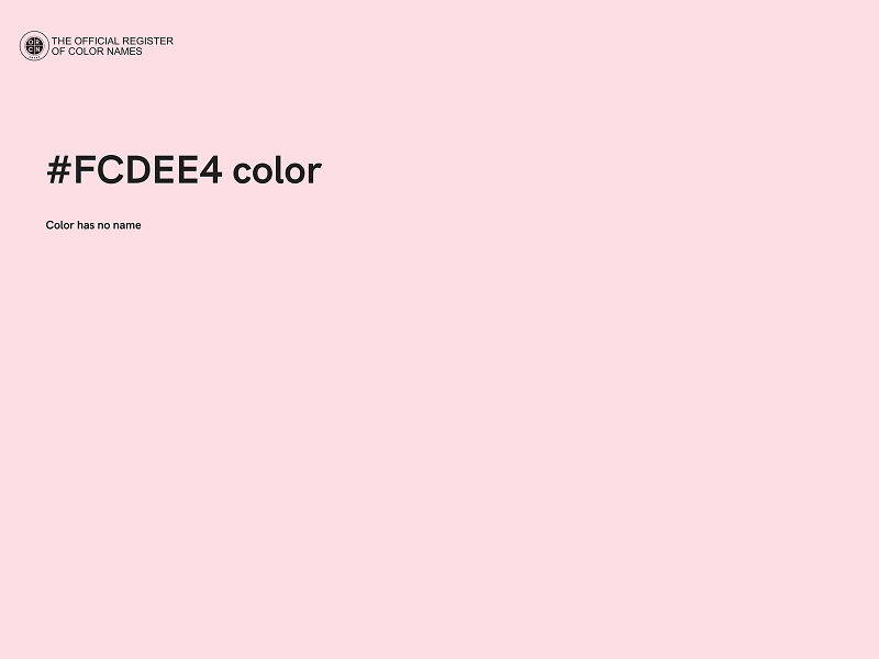 #FCDEE4 color image