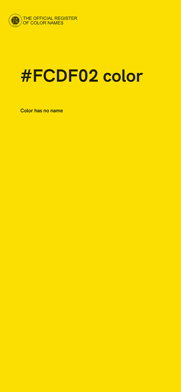 #FCDF02 color image