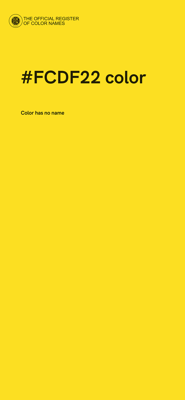 #FCDF22 color image