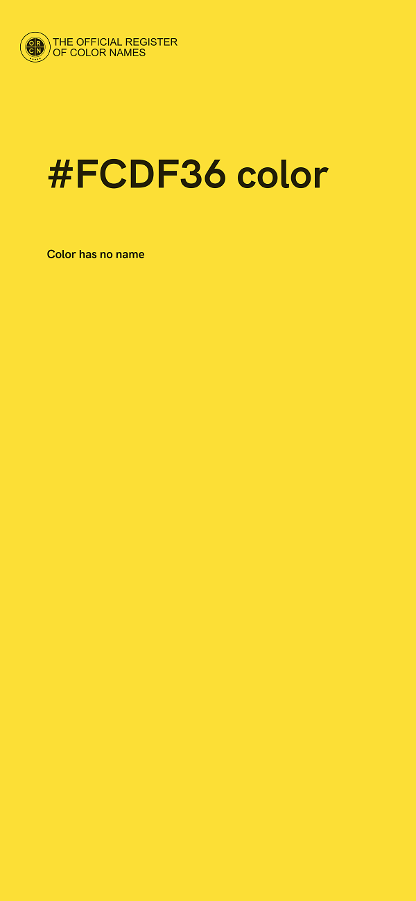 #FCDF36 color image