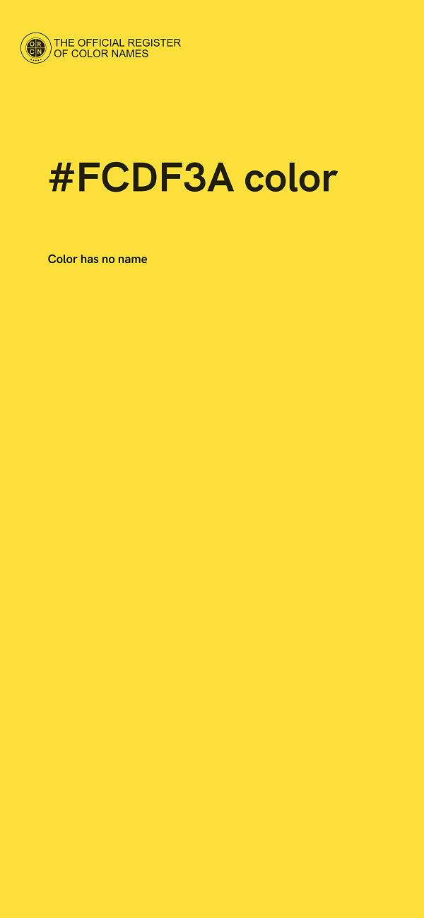 #FCDF3A color image