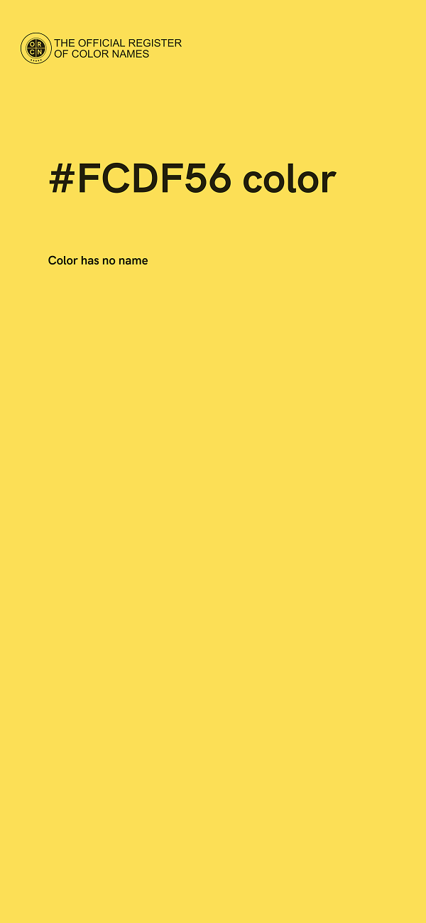 #FCDF56 color image