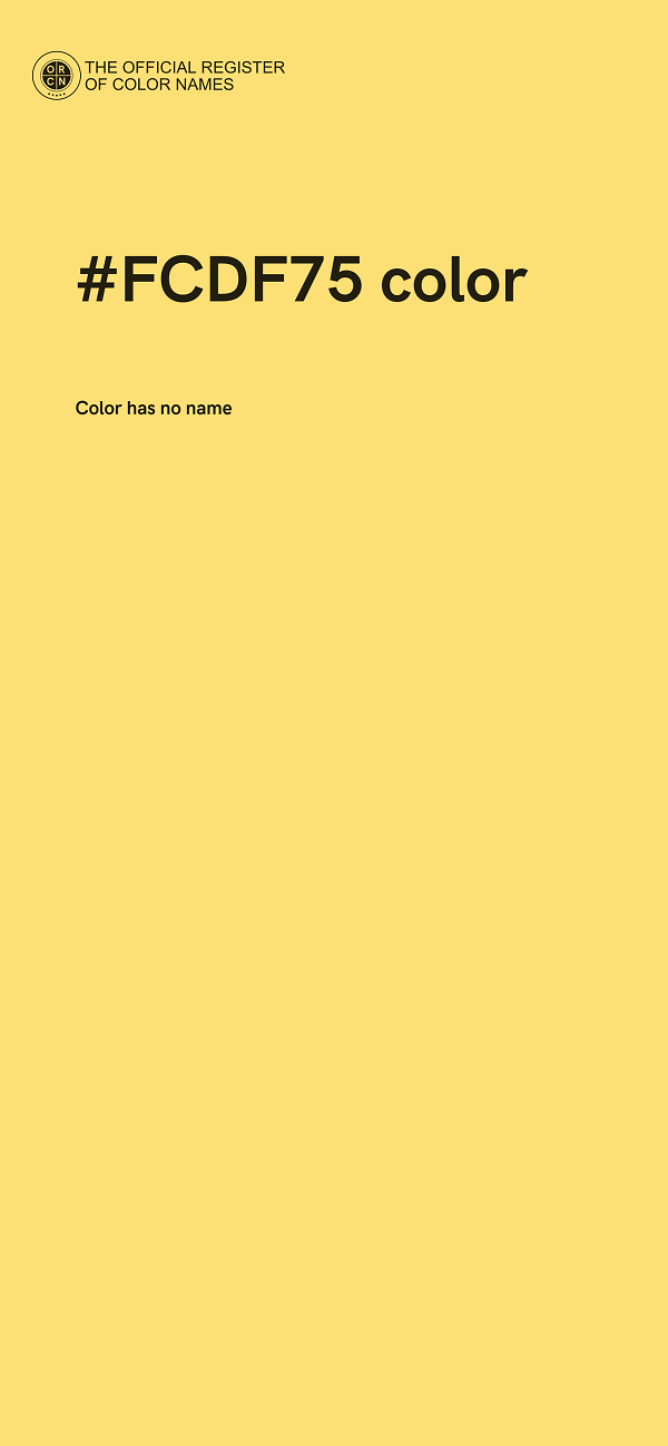 #FCDF75 color image