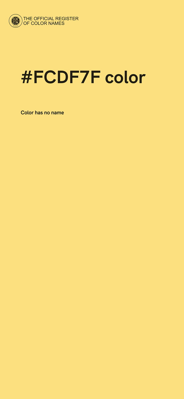 #FCDF7F color image
