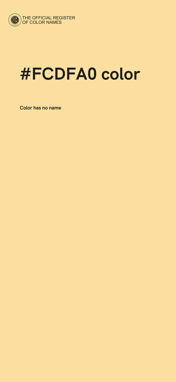 #FCDFA0 color image
