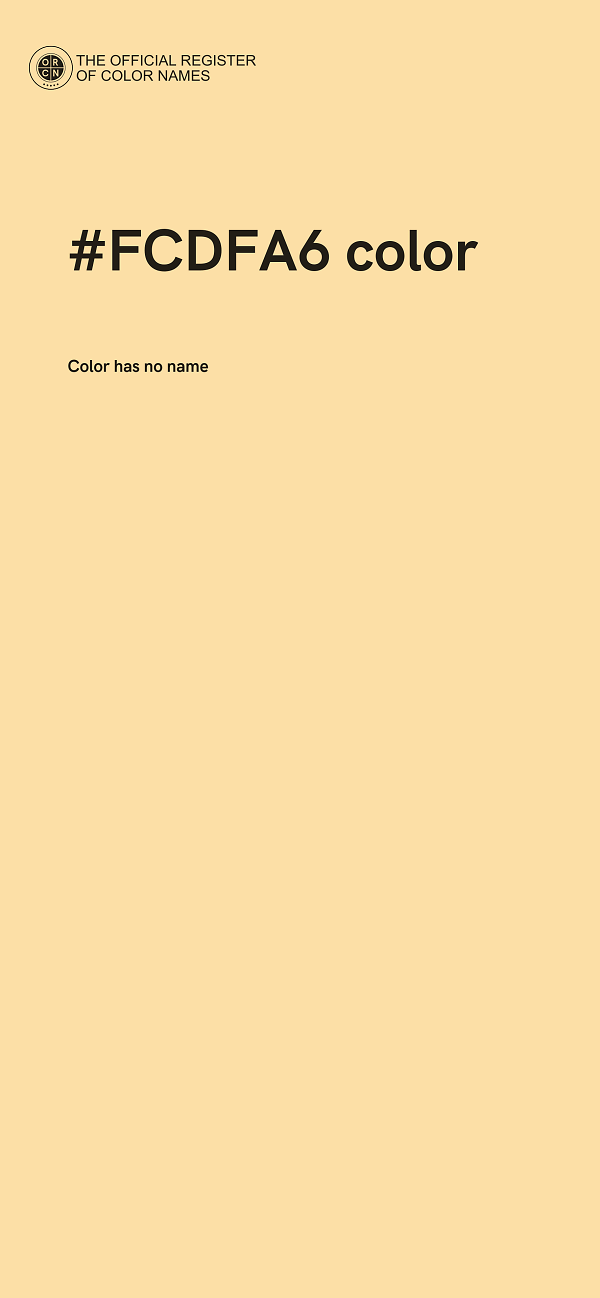 #FCDFA6 color image