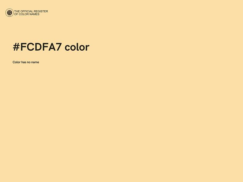 #FCDFA7 color image