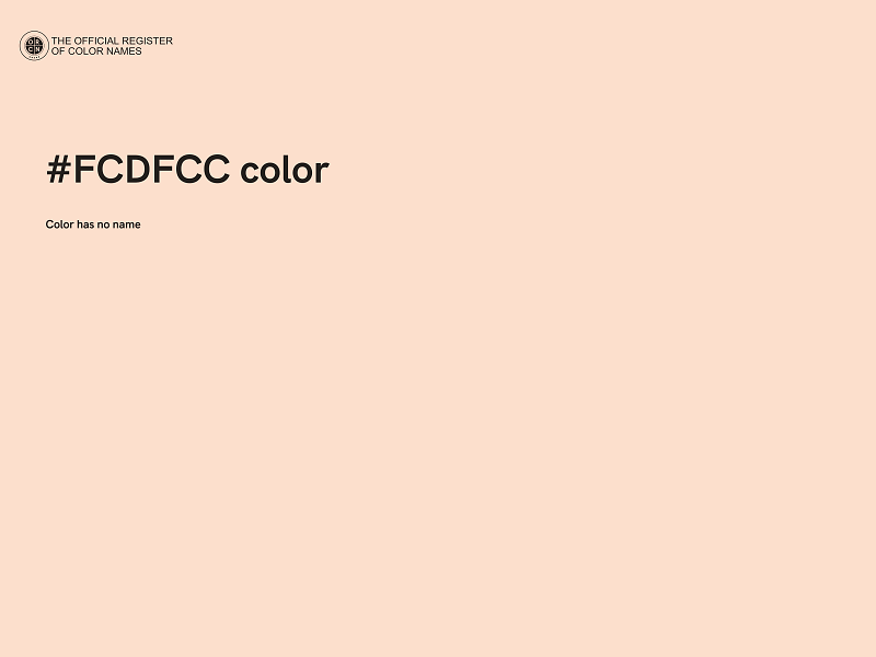 #FCDFCC color image