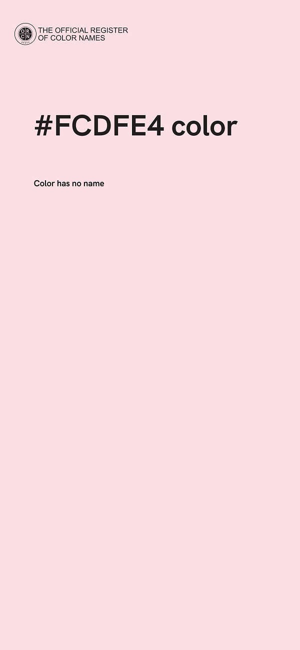 #FCDFE4 color image