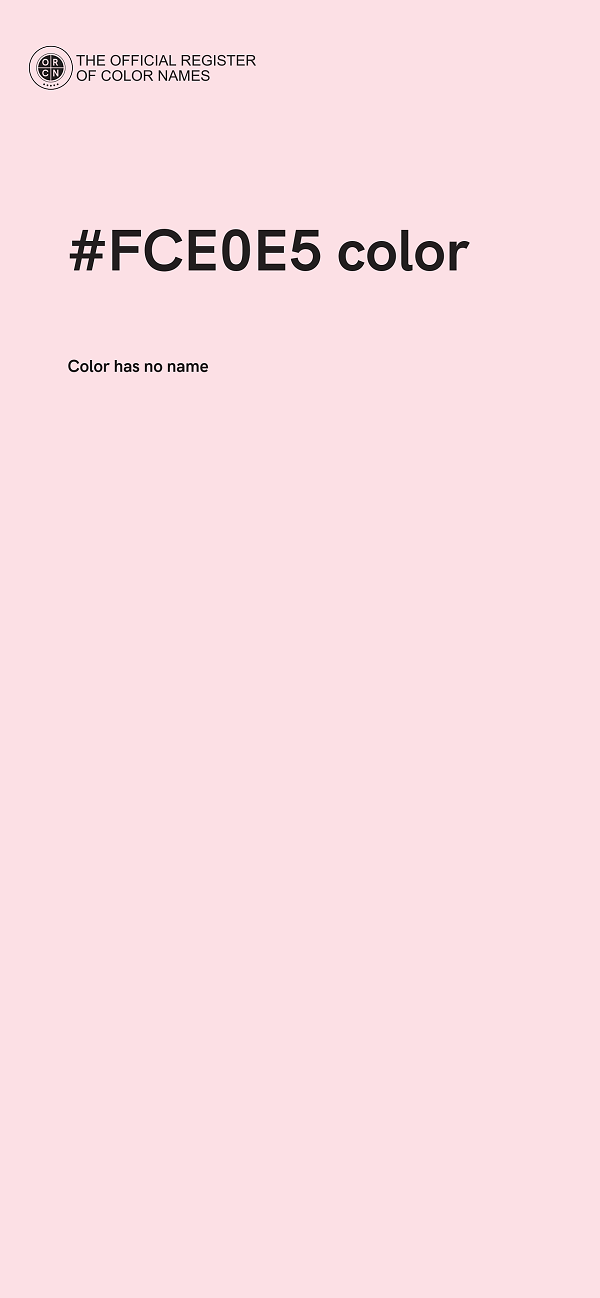 #FCE0E5 color image