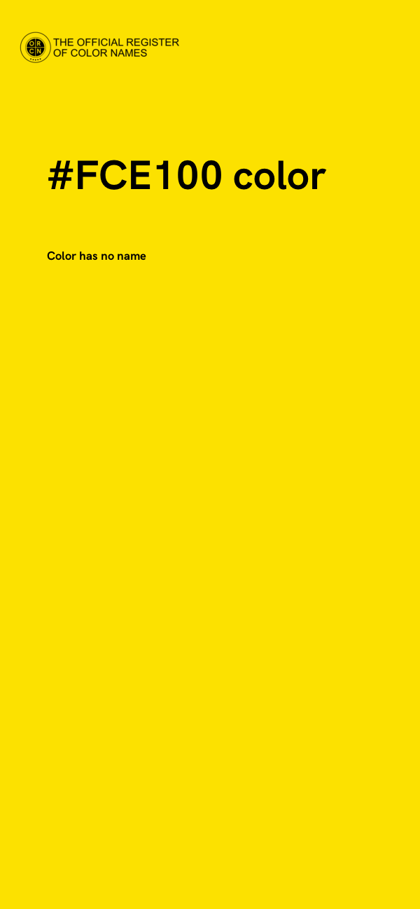 #FCE100 color image