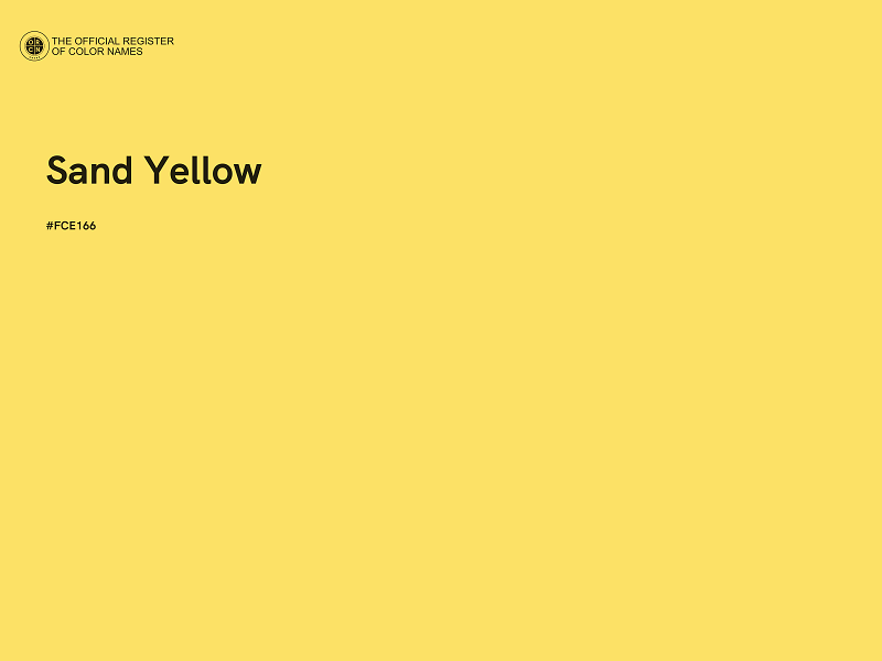 #FCE166 - Sand Yellow color image