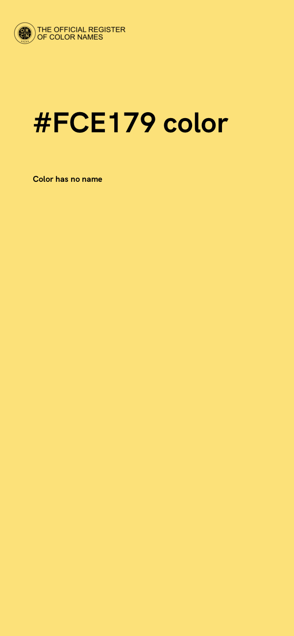 #FCE179 color image