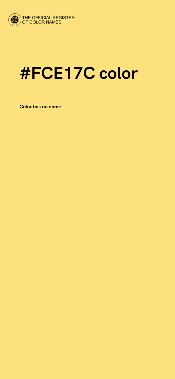 #FCE17C color image