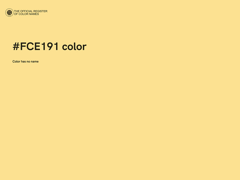 #FCE191 color image