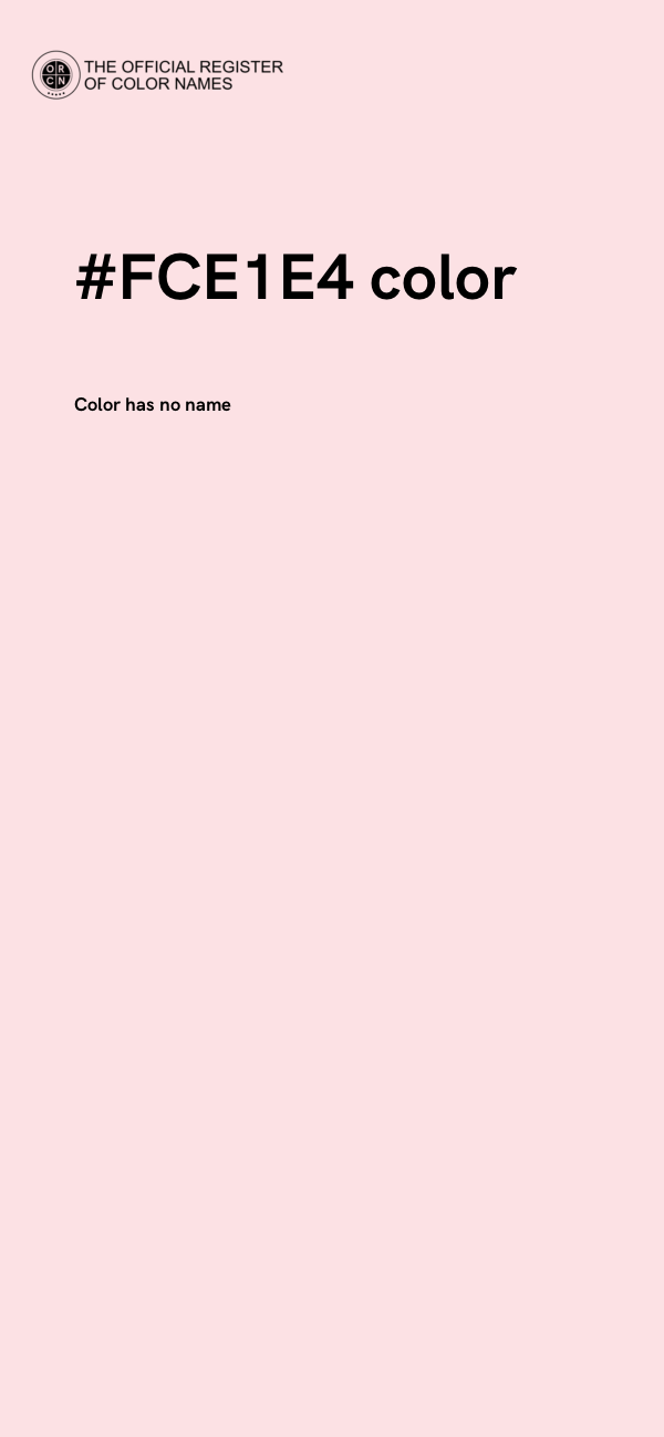 #FCE1E4 color image