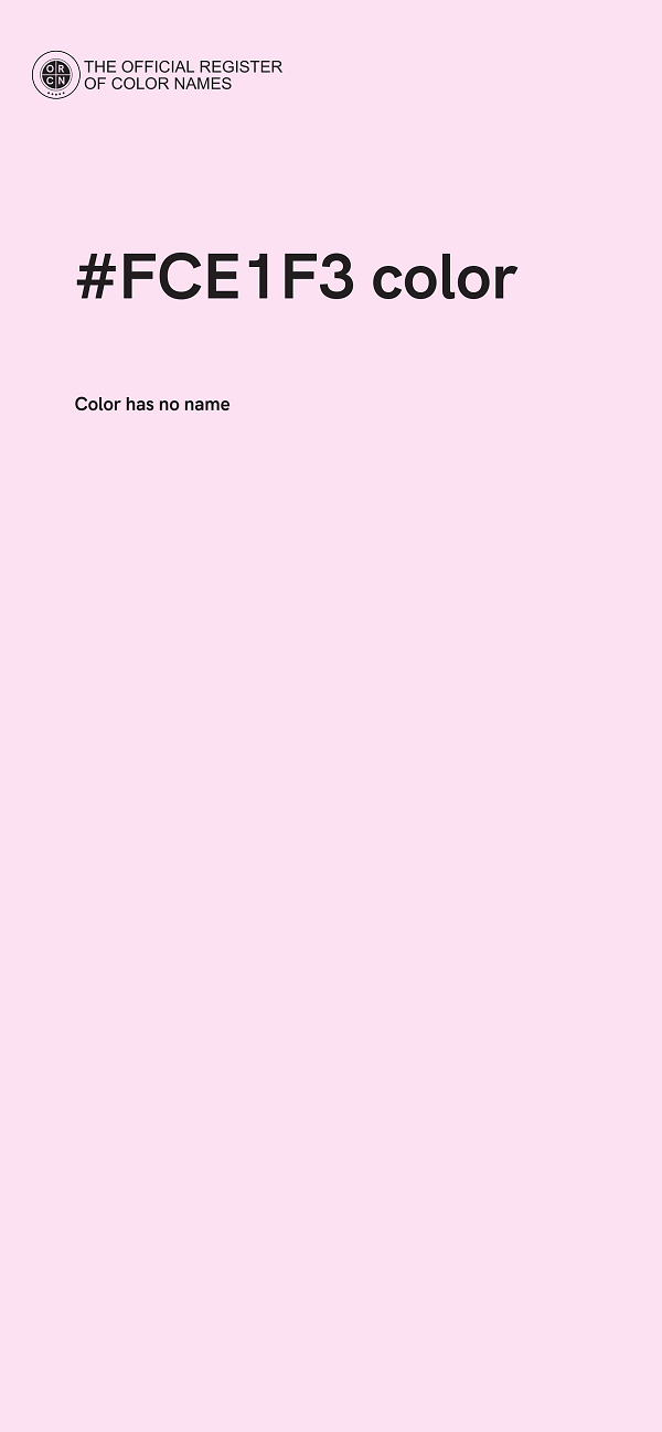 #FCE1F3 color image
