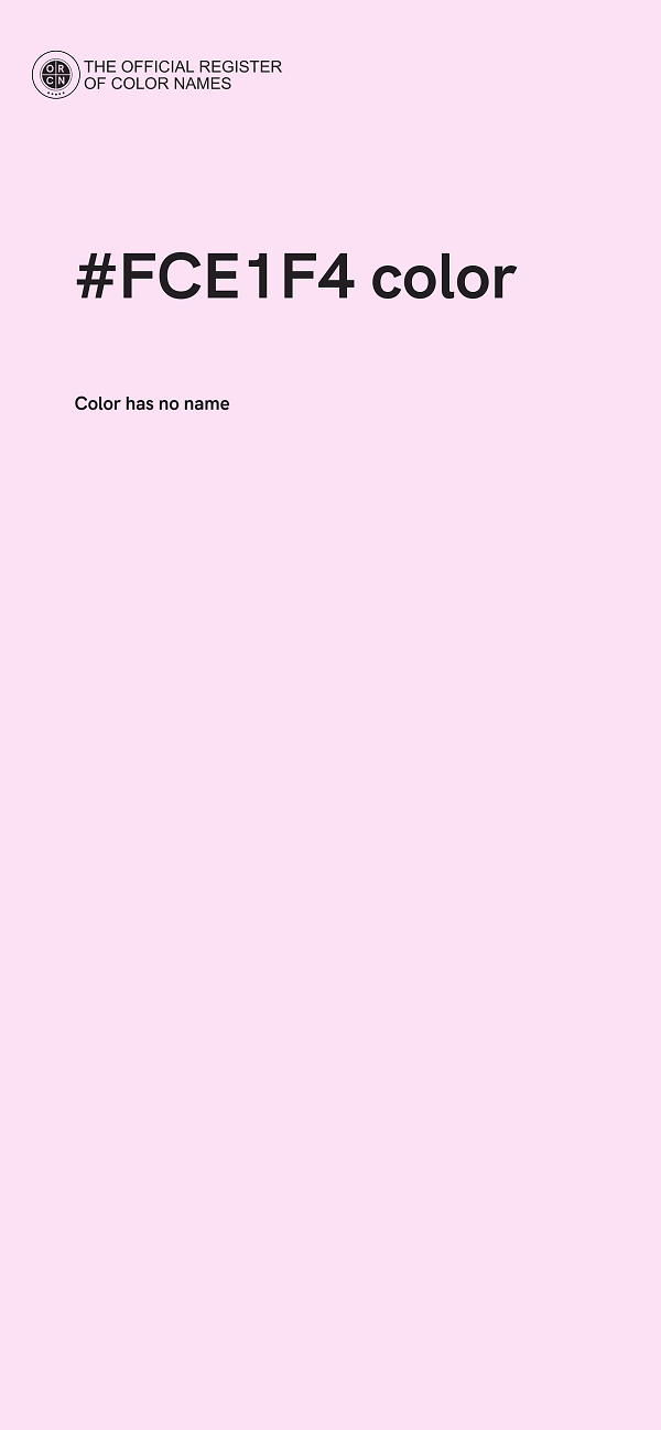 #FCE1F4 color image