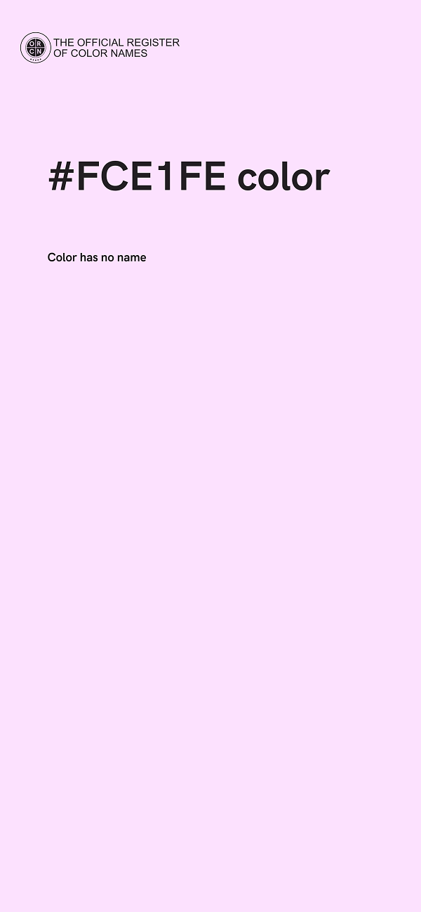 #FCE1FE color image