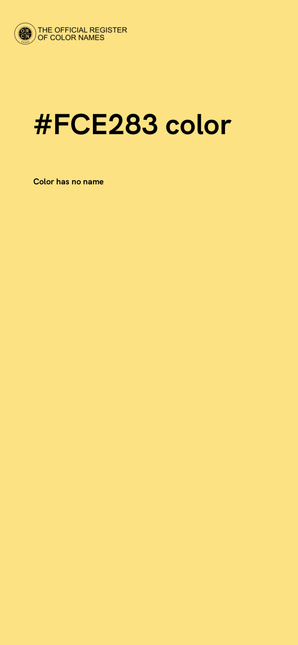 #FCE283 color image