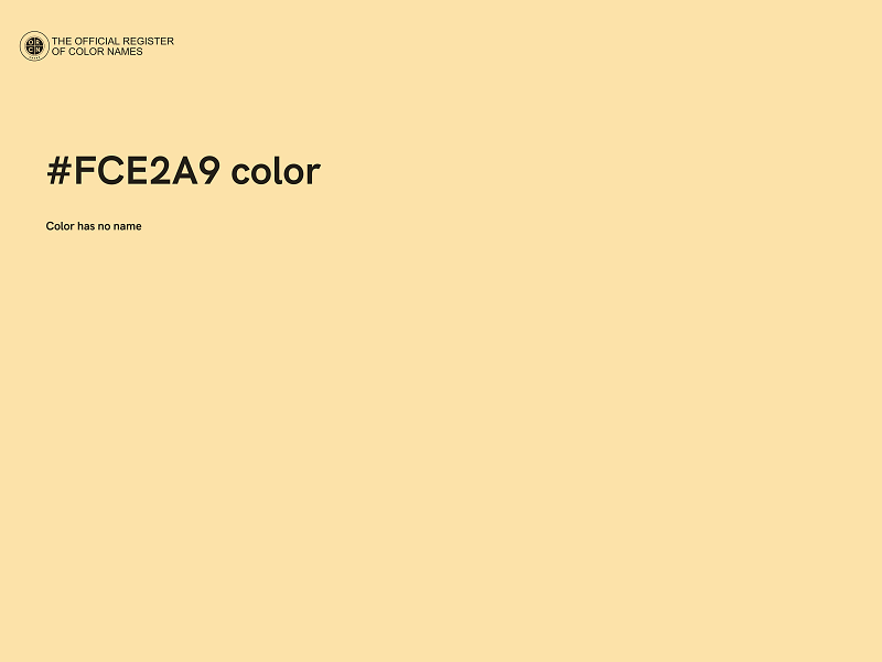 #FCE2A9 color image