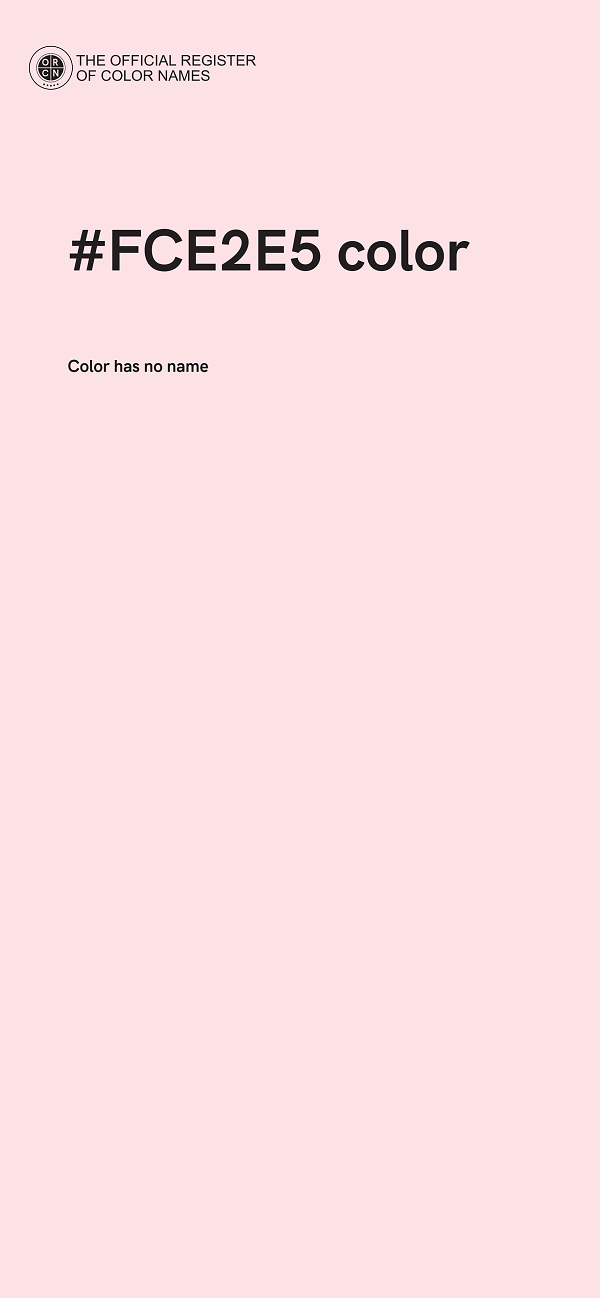 #FCE2E5 color image