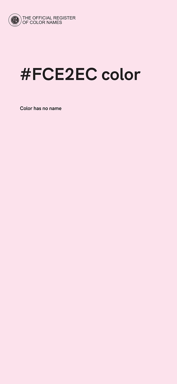 #FCE2EC color image