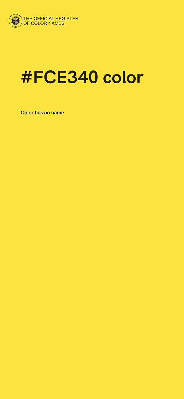 #FCE340 color image