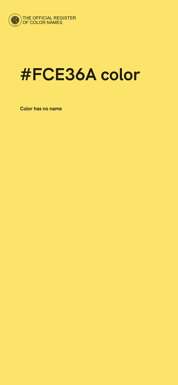 #FCE36A color image