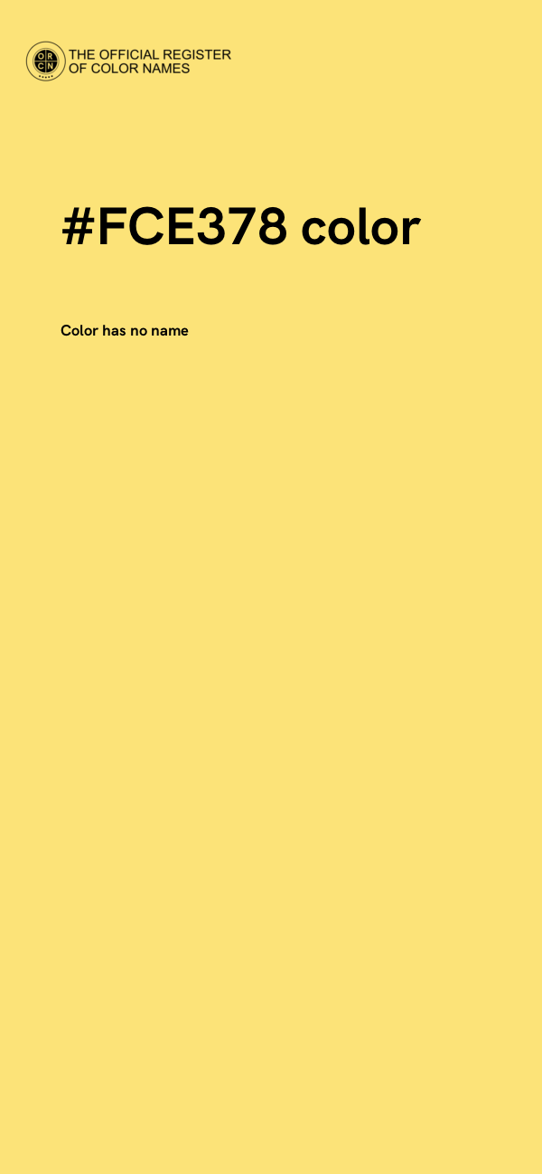 #FCE378 color image