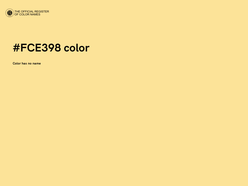 #FCE398 color image
