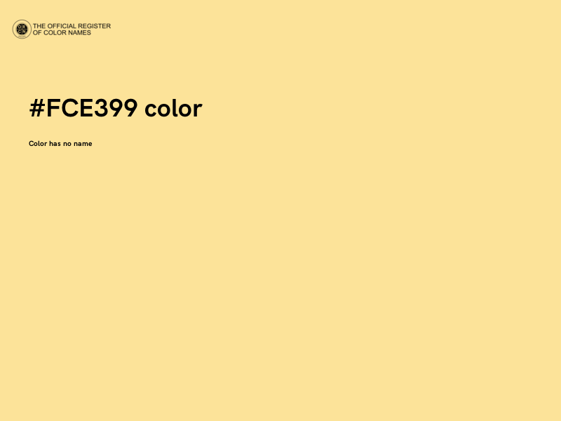 #FCE399 color image