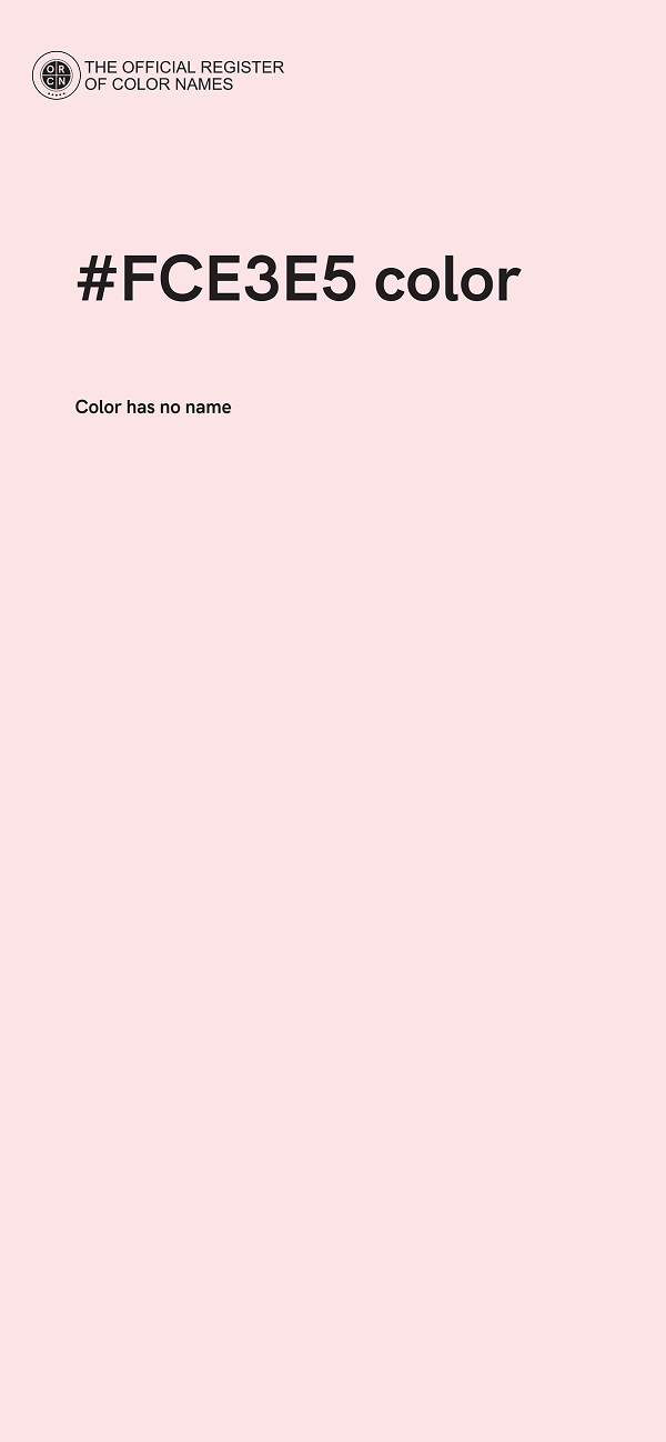 #FCE3E5 color image