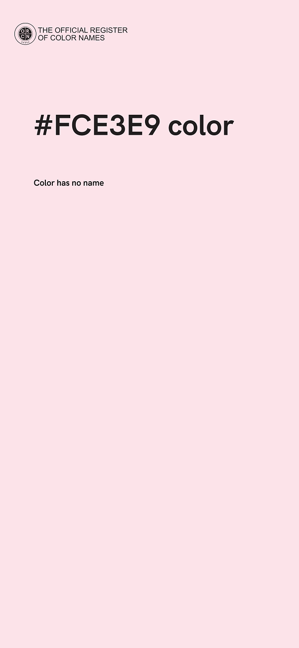 #FCE3E9 color image