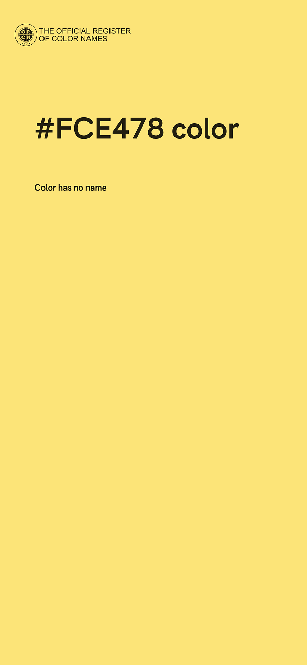 #FCE478 color image