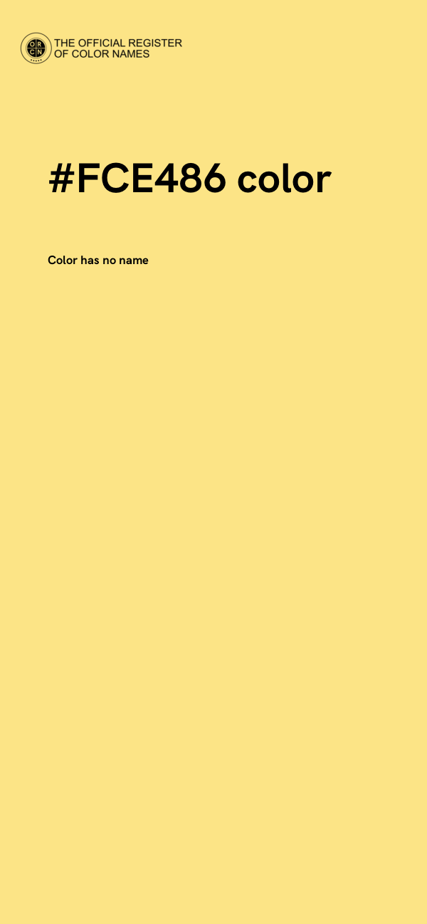 #FCE486 color image