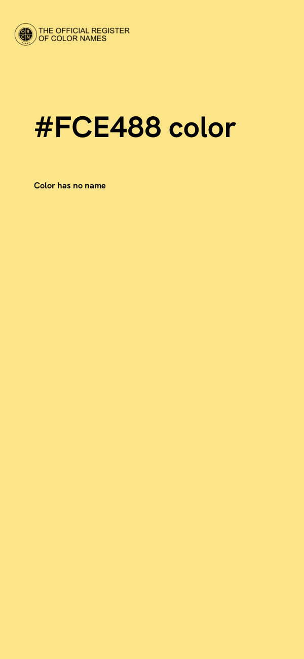 #FCE488 color image