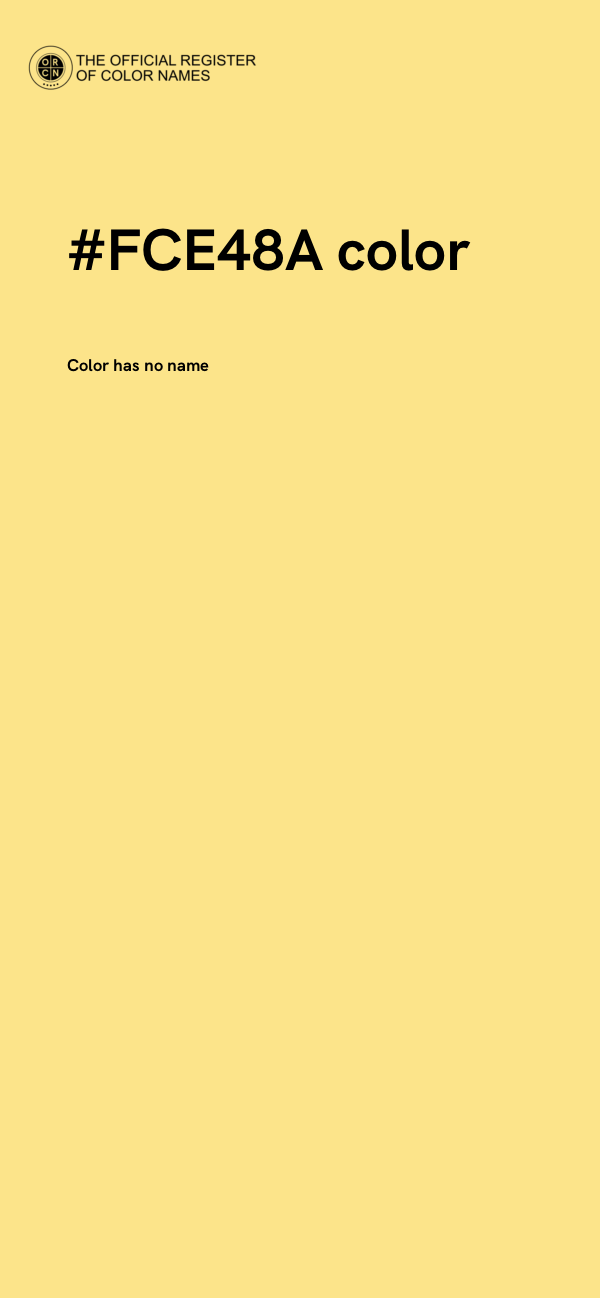 #FCE48A color image