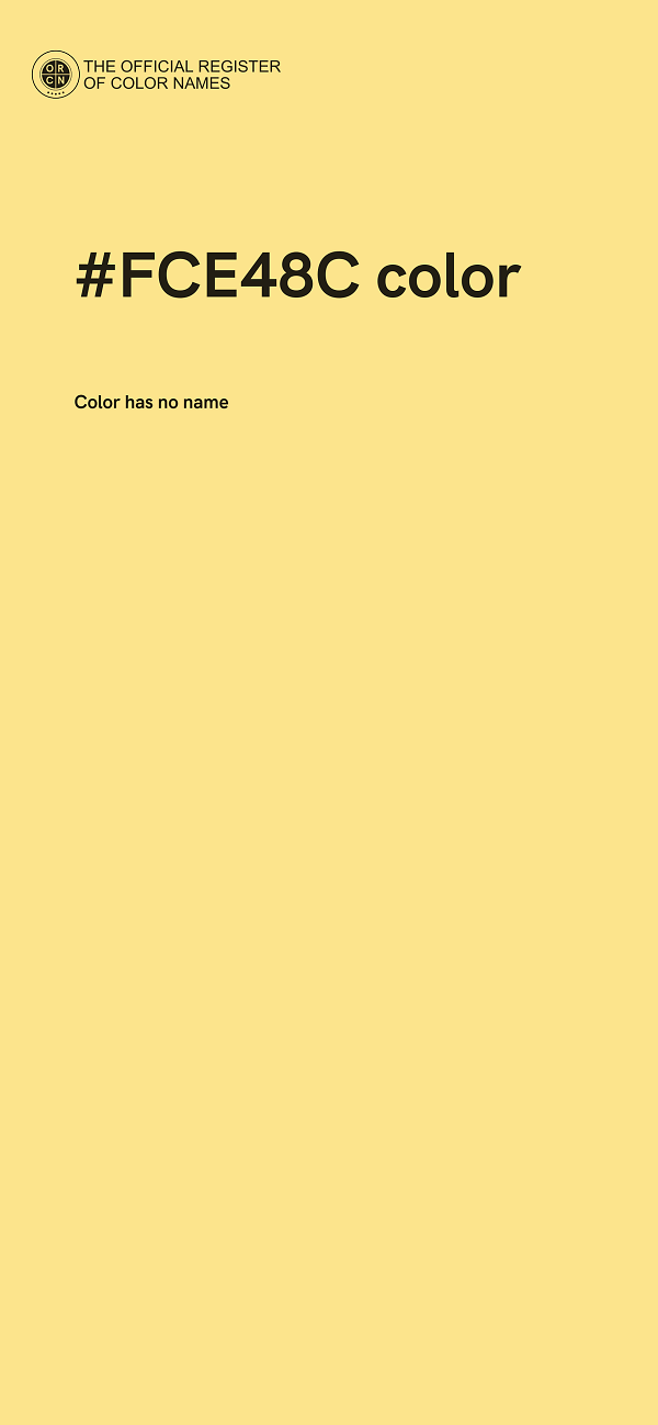 #FCE48C color image