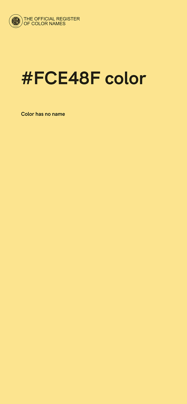 #FCE48F color image