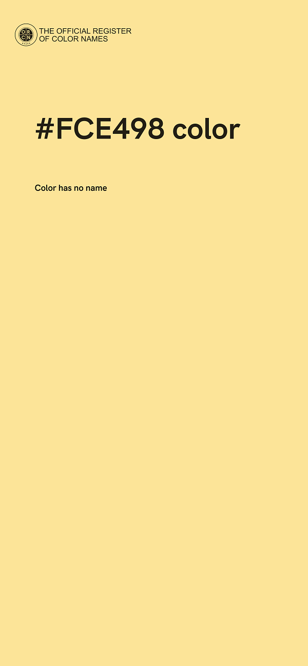 #FCE498 color image